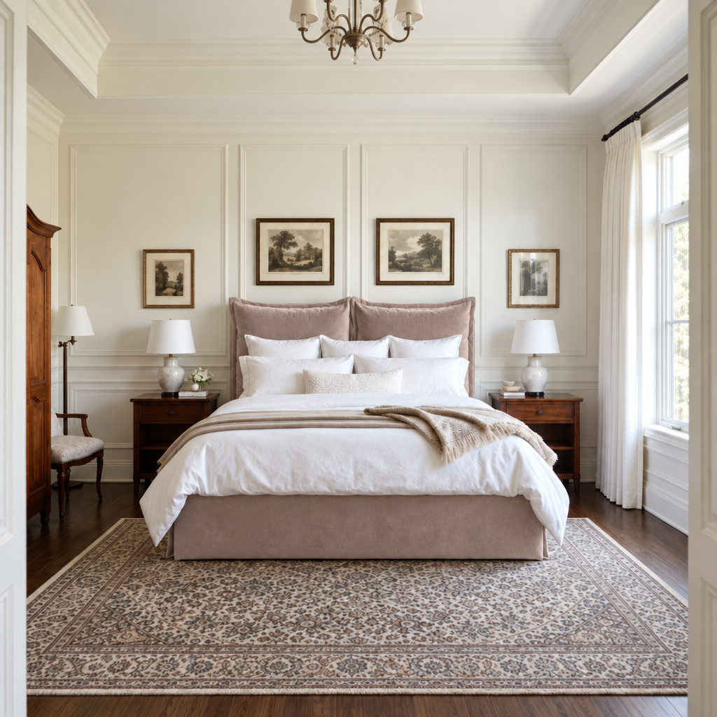 Madison Super King bed frame in Velvet Mika
