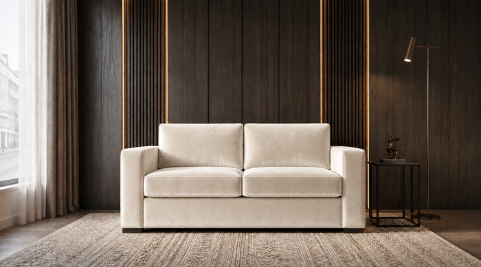Emma Large 2 Seater sofa bed in Velvet Cream